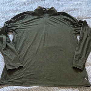 Vuori Olive Green Long Sleeve Pullover